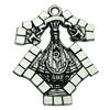 Pendant. Fashion Zinc Alloy jewelry findings.  36x27mm. Sold by bag