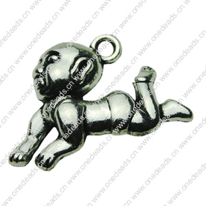 Pendant. Fashion Zinc Alloy jewelry findings. People 25x18mm. Sold by bag