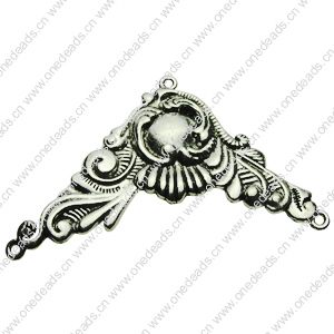 Pendant. Fashion Zinc Alloy jewelry findings. 76x48mm. Sold by bag