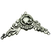 Pendant. Fashion Zinc Alloy jewelry findings. 76x48mm. Sold by bag