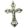 Pendant. Fashion Zinc Alloy jewelry findings.Cross 49x31mm. Sold by bag
