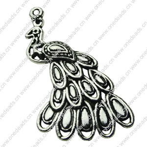 Pendant. Fashion Zinc Alloy jewelry findings . Animal 42x25mm. Sold by bag