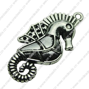 Pendant. Fashion Zinc Alloy jewelry findings . Animal 36x17mm. Sold by bag