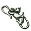 Clasps. Fashion Zinc Alloy Jewelry Findings. Lead-free. 28x13mm. Sold by Bag								