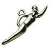 Pendant. Fashion Zinc Alloy jewelry findings .Peoplel 29x11mm. Sold by bag
