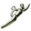 Pendant. Fashion Zinc Alloy jewelry findings .Peoplel 29x11mm. Sold by bag