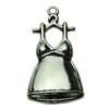 Pendant. Fashion Zinc Alloy jewelry findings .Clothes 34x17mm. Sold by bag
