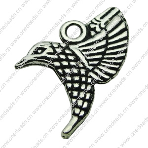 Pendant. Fashion Zinc Alloy jewelry findings .Animal 19x22mm. Sold by bag