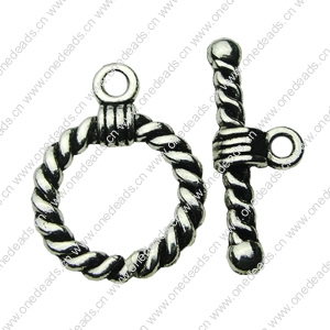 Clasp, Zinc alloy Jewelry Finding, Lead-Free, 15mm 21mm, Sold per pkg of 600