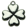 Pendant. Fashion Zinc Alloy jewelry findings . Leaf 18x20mm. Sold by bag
