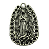 Pendant. Fashion Zinc Alloy jewelry findings .  34x22mm. Sold by bag
