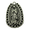 Pendant. Fashion Zinc Alloy jewelry findings .  34x22mm. Sold by bag