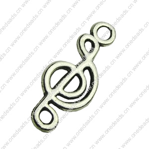 Pendant. Fashion Zinc Alloy jewelry findings . Musicalnote 8x20mm. Sold by bag