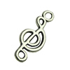 Pendant. Fashion Zinc Alloy jewelry findings . Musicalnote 8x20mm. Sold by bag
