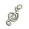 Pendant. Fashion Zinc Alloy jewelry findings . Musicalnote 8x20mm. Sold by bag