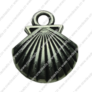 Pendant. Fashion Zinc Alloy jewelry findings . Fan 15x18mm. Sold by bag