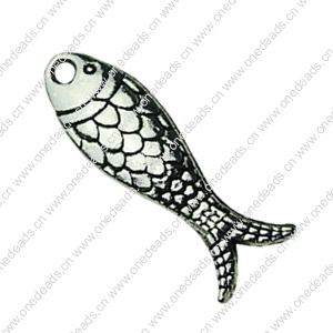 Pendant. Fashion Zinc Alloy jewelry findings. Animal 9x19mm. Sold by bag