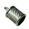 Zinc Alloy Cord End Caps, lead-free, 10x16mm, hole:7.5mm, Sold by Bag