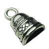 Zinc Alloy Cord End Caps, lead-free, 14x22mm, hole:11.5x5.5mm, Sold by Bag
