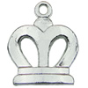 Zinc alloy Pendant, Fashion jewelry findings, Many colors for choice, crown 15x17mm, Sold By PC