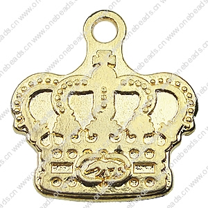 Zinc alloy Pendant, Fashion jewelry findings, Many colors for choice, crown 25x23mm, Sold By PC