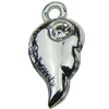 Crystal Zinc alloy Pendant, Fashion jewelry findings, Many colors for choice, wings 11x23mm, Sold By PC
