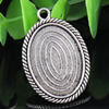 Zinc Alloy Cabochon Settings. Fashion Jewelry Findings. 23x34mm Inner dia 18x25mm. Sold by Bag