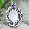 Zinc Alloy Cabochon Settings. Fashion Jewelry Findings. 26.5x18.5mm Inner dia 10x14mm. Sold by Bag