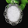 Zinc Alloy Cabochon Settings. Fashion Jewelry Findings. 26.5x18.5mm Inner dia 10x14mm. Sold by Bag
