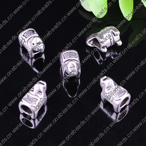 Europenan style Beads. Fashion jewelry findings.Animal 11.5x13x8mm, Hole size:5mm. Sold by Bag 
