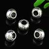 Europenan style Beads. Fashion jewelry findings. Meggage 11x8.5mm, Hole size:5mm. Sold by Bag 
