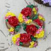 Resin Cabochons, NO Hole Headwear & Costume Accessory, Flower 38.5x21mm, Sold by PC
