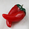 Resin Pendants, chilli 29x19x15mm, Sold by PC