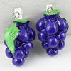 Resin Pendants, Fruit 26x19mm, Sold by PC