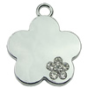 Crystal Zinc alloy Pendant, Fashion jewelry findings, Many colors for choice, Flower 31mm, Sold By PC