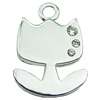 Crystal Zinc alloy Pendant, Fashion jewelry findings, Many colors for choice, Flower 23x34mm, Sold By PC
