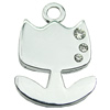 Crystal Zinc alloy Pendant, Fashion jewelry findings, Many colors for choice, Flower 23x34mm, Sold By PC