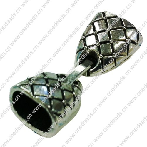Clasps. Fashion Zinc Alloy Jewelry Findings. 35x12mm. Hole:10x7mm. Sold by Bag