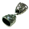 Clasps. Fashion Zinc Alloy Jewelry Findings. 35x12mm. Hole:10x7mm. Sold by Bag
