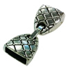 Clasps. Fashion Zinc Alloy Jewelry Findings. 34x11mm. Hole:10x3mm. Sold by Bag
