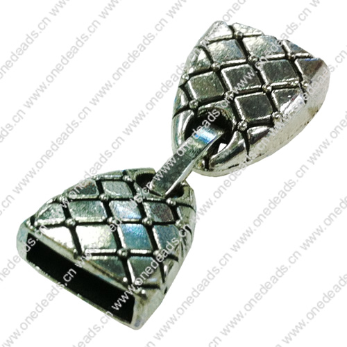 Clasps. Fashion Zinc Alloy Jewelry Findings. 34x11mm. Hole:10x3mm. Sold by Bag