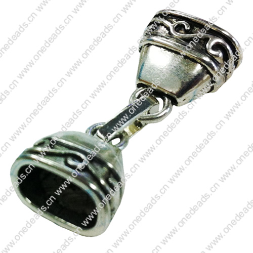 Clasps. Fashion Zinc Alloy Jewelry Findings. 34x12mm. Hole:10x7mm. Sold by Bag
