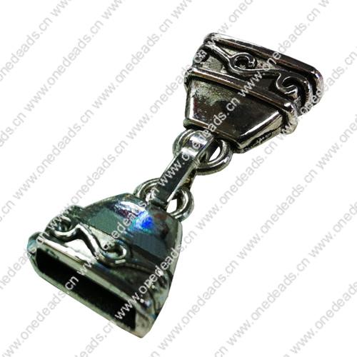 Clasps. Fashion Zinc Alloy Jewelry Findings. 32x11mm. Hole:10x3mm. Sold by Bag
