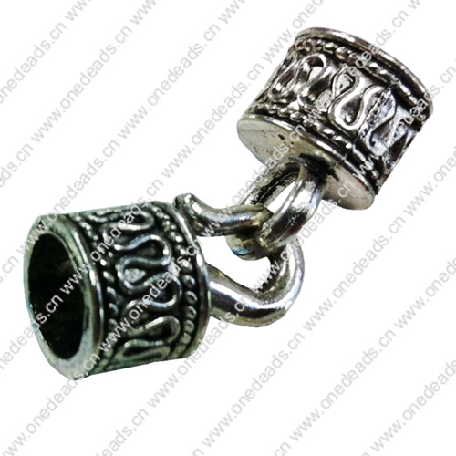 Clasps. Fashion Zinc Alloy Jewelry Findings. 30x10mm. Hole:7mm. Sold by Bag