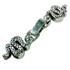 Clasps. Fashion Zinc Alloy Jewelry Findings. 60x12mm. Hole:10x2mm. Sold by Bag
