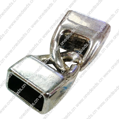 Clasps. Fashion Zinc Alloy Jewelry Findings. 30x10mm. Hole:10x5mm. Sold by Bag