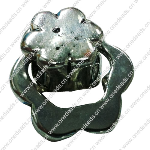 Slider, Zinc Alloy Bracelet Findinds, 35x25mm, Hole size:9x2mm, Sold by Pc 