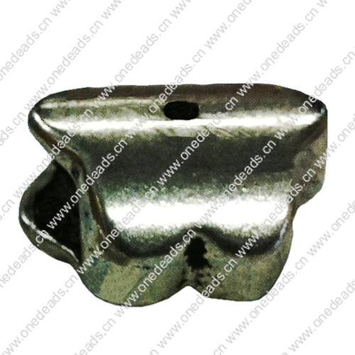 Zinc Alloy Cord End Caps. Fashion Jewelry findings. 20x20mm, Hole:10.5x2.5mm, Sold by KG