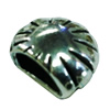 Zinc Alloy Cord End Caps. Fashion Jewelry findings. 15x15mm, Hole:10.5x2.5mm, Sold by KG
