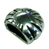 Zinc Alloy Cord End Caps. Fashion Jewelry findings. 15x15mm, Hole:10.5x2.5mm, Sold by KG